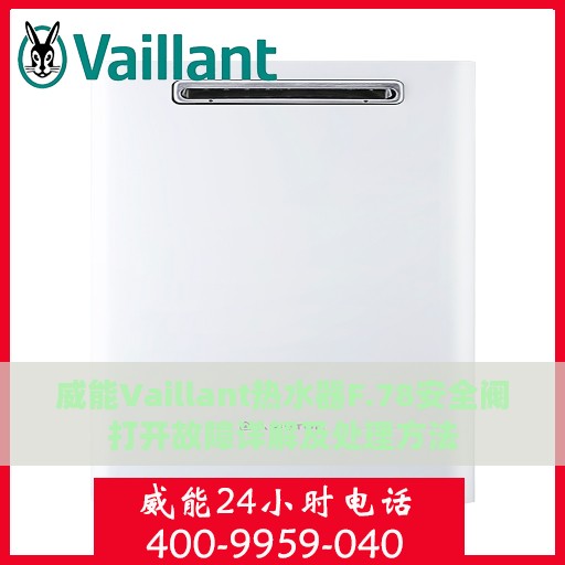 威能Vaillant热水器F.78安全阀打开故障详解及处理方法