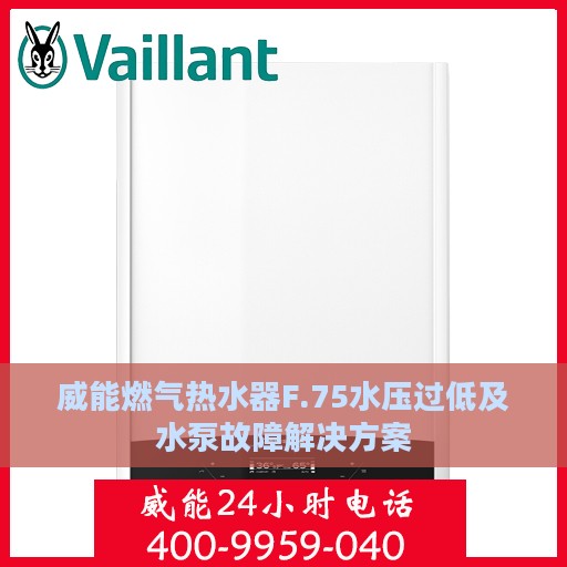 威能燃气热水器F.75水压过低及水泵故障解决方案